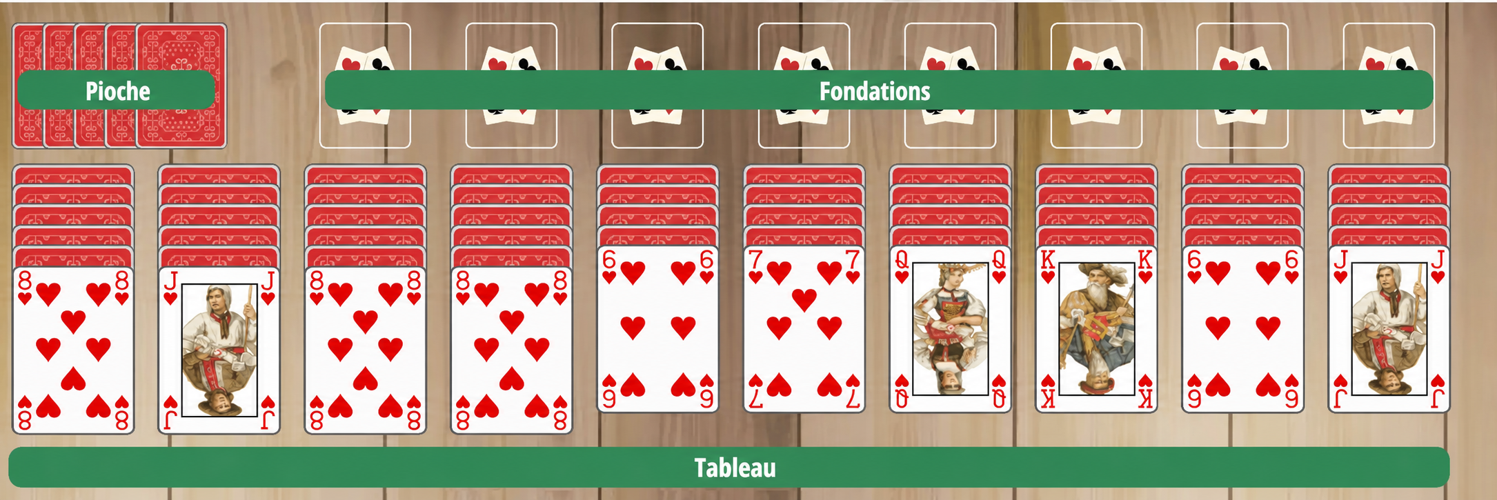 Configuration de Spider Solitaire
