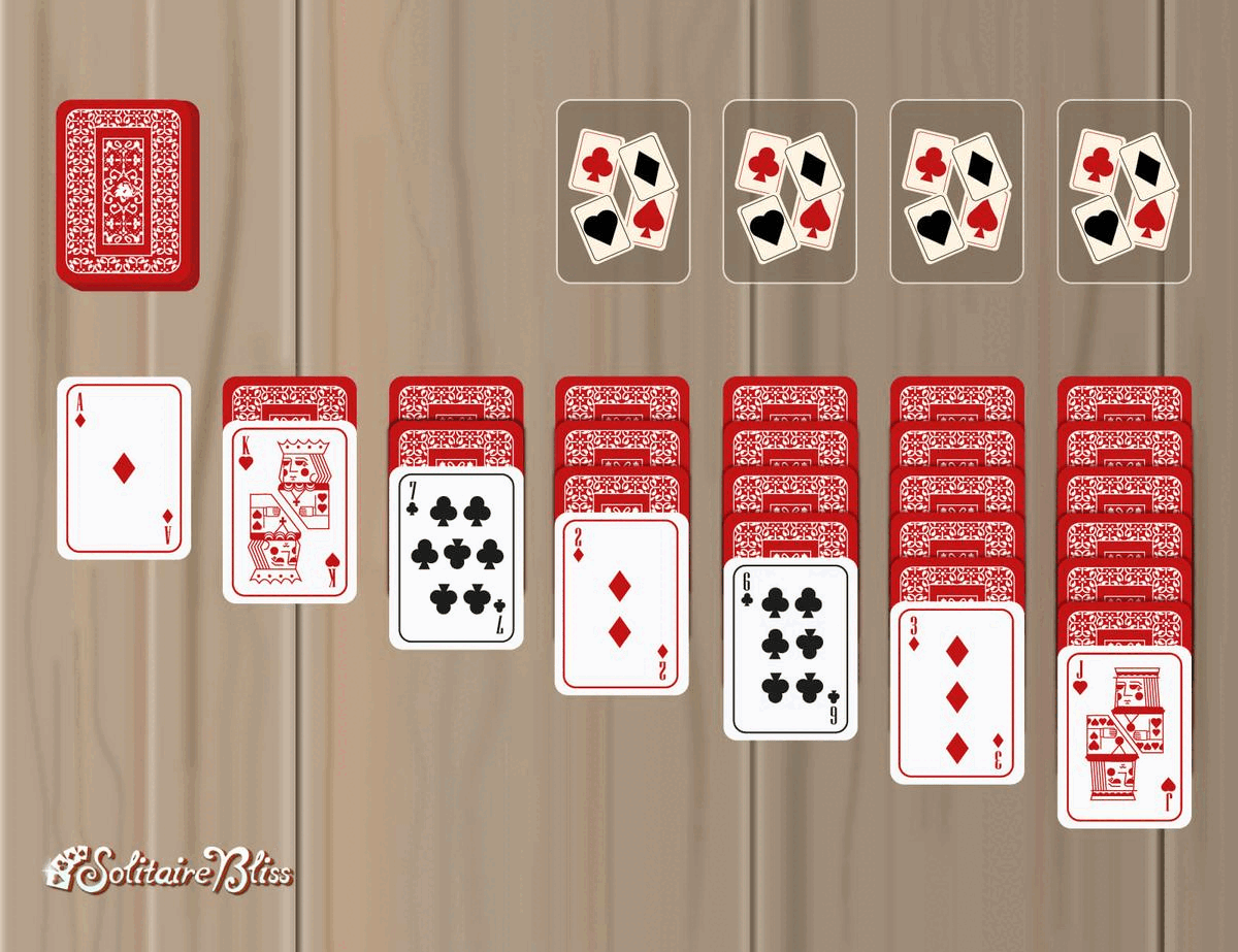 déplacer d'abord les cartes du tableau